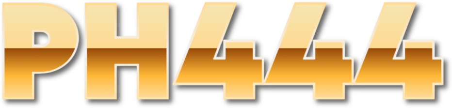 PH444 Casino Gold Text Logo